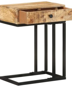 Bočni stolić U-oblika 45 x 30 x 61 cm od masivnog drva manga