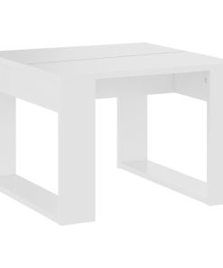 Bočni stolić bijeli 50 x 50 x 35 cm od iverice