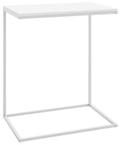 Bočni stolić bijeli 55 x 35 x 66 cm od konstruiranog drva
