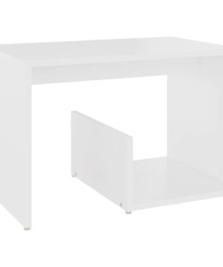 Bočni stolić bijeli 59 x 36 x 38 cm od iverice