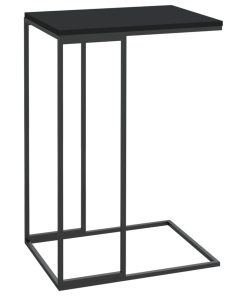 Bočni stolić crni 40 x 30 x 59 cm od konstruiranog drva
