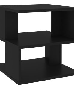 Bočni stolić crni 40 x 40 x 40 cm od iverice