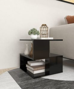 Bočni stolić crni 40 x 40 x 40 cm od iverice