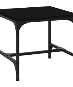Bočni stolić crni 40x40x35 cm od konstruiranog drva
