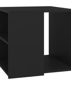 Bočni stolić crni 50 x 50 x 45 cm od iverice