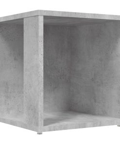 Bočni stolić siva boja betona 33 x 33 x 34