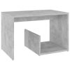 Bočni stolić siva boja betona 59 x 36 x 38 cm od iverice