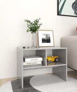 Bočni stolić siva boja betona 60 x 40 x 45 cm od iverice