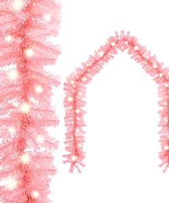 Božićna girlanda s LED svjetlima 10 m ružičasta