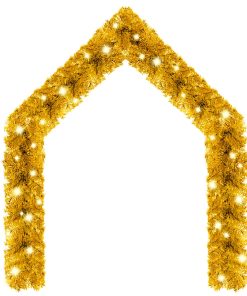 Božićna girlanda s LED svjetlima 10 m zlatna