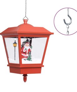Božićna viseća svjetiljka s Djedom Mrazom LED 27 x 27 x 45 cm
