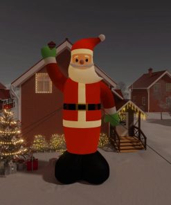 Božićni Djed Mraz na napuhavanje s LED svjetlima 820 cm