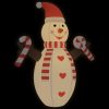 Božićni snjegović na napuhavanje s LED svjetlima 630 cm