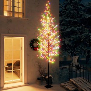 Božićno drvce 1200 LED šarenih žarulja cvijet trešnje 400 cm