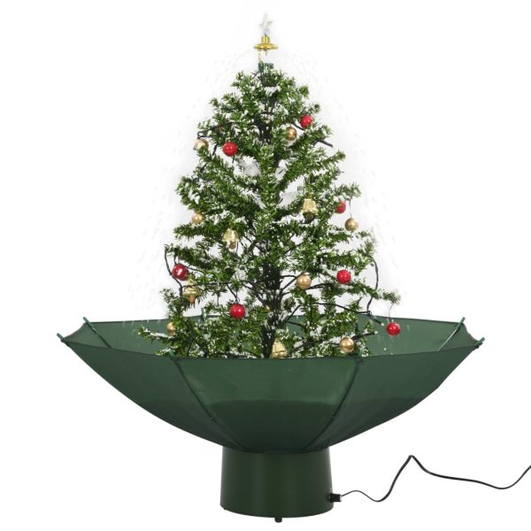 Božićno drvce koje sniježi sa stalkom zeleno 75 cm