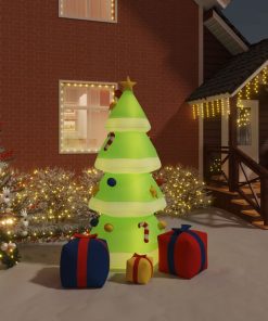 Božićno drvce na napuhavanje s LED svjetlima 240 cm