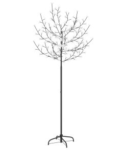 Božićno drvce s 200 LED žarulja plavo-bijelo svjetlo 180 cm