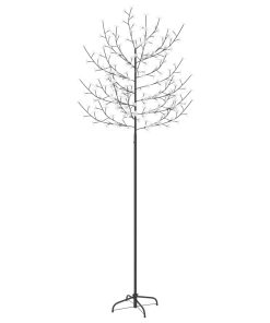 Božićno drvce s 220 LED žarulja toplo bijelo svjetlo 220 cm