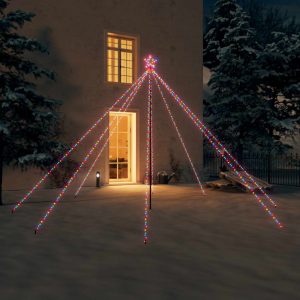 Božićno drvce s LED svjetlima 576 LED žarulja raznobojno 3