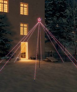 Božićno drvce s LED svjetlima 800 LED žarulja raznobojno 5 m