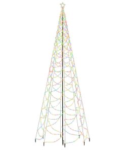 Božićno drvce s metalnim stupom 1400 LED žarulja šareno 5 m