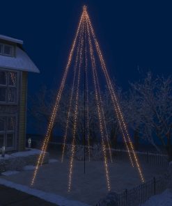 Božićno drvce s padajućim LED svjetlima 1300 LED žarulja 8 m