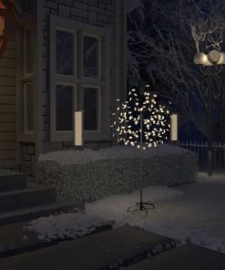 Božićno drvce sa 120 LED žarulja toplo bijelo svjetlo 150 cm