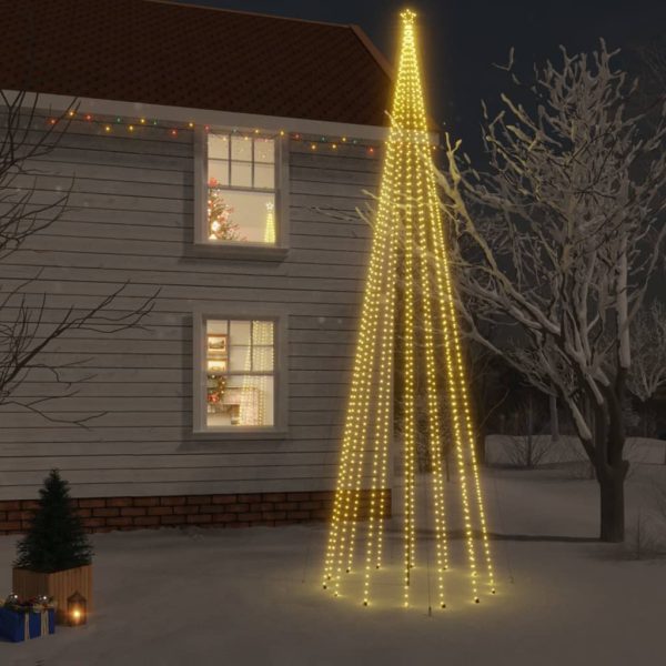 Božićno drvce sa šiljkom i 1134 LED žarulje tople bijele 800 cm
