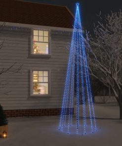 Božićno drvce sa šiljkom i 1134 plave LED žarulje 800 cm