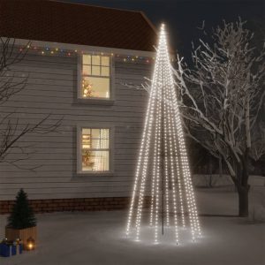 Božićno drvce sa šiljkom i 732 LED žarulje hladne bijele 500 cm