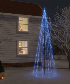 Božićno drvce sa šiljkom i 732 LED žarulje plave 500 cm