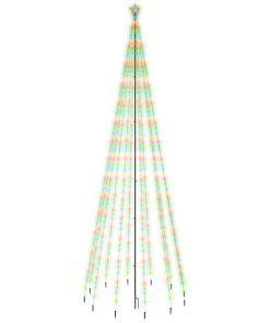 Božićno drvce sa šiljkom i 732 LED žarulje šarene 500 cm