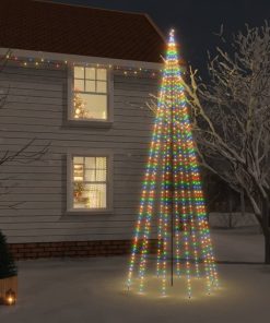 Božićno drvce sa šiljkom i 732 LED žarulje šarene 500 cm