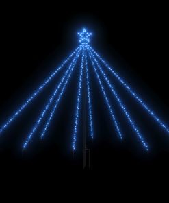 Božićno drvce sa svjetlima 400 LED žarulja plavo 2