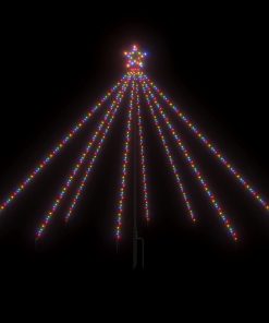 Božićno drvce sa svjetlima 400 LED žarulja raznobojno 2