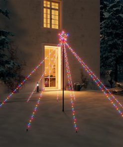 Božićno drvce sa svjetlima 400 LED žarulja raznobojno 2
