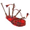 Dječje škotske gajde Great Highland crvene Royal Stewart tartan
