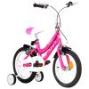 Dječji bicikl 14 inča crno-ružičasti