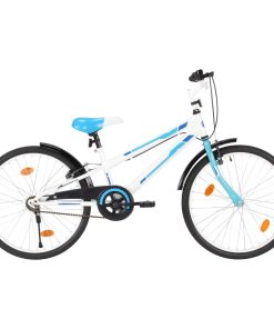 Dječji bicikl 24 inča plavo-bijeli
