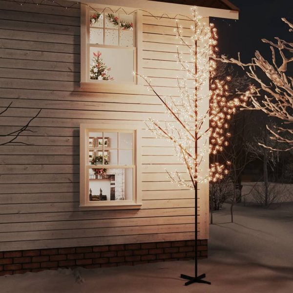 Drvce rascvjetane trešnje 672 tople bijele LED žarulje 400 cm