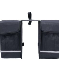 Dvostruka torba za prtljagu bicikla vodootporna 35 L crna