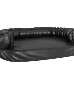 Ergonomski pjenasti krevet za pse crni 88 x 65 cm umjetna koža