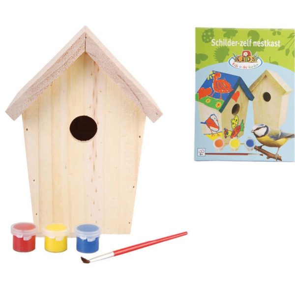 Esschert Design kućica za ptice s bojama 14
