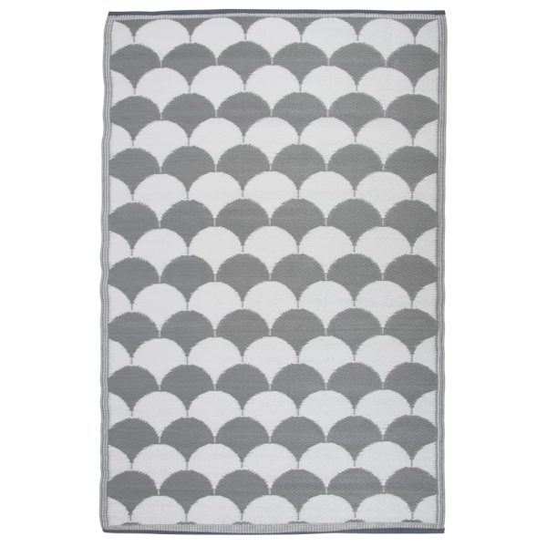 Esschert Design vanjski tepih 180 x 121 cm sivo-bijeli OC24