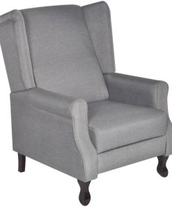 Fotelja od tkanine siva