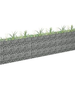 Gabionska sadilica od pocinčanog čelika 270 x 30 x 60 cm