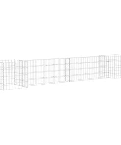 Gabionska sadilica u H-obliku od čelične žice 260 x 40 x 40 cm
