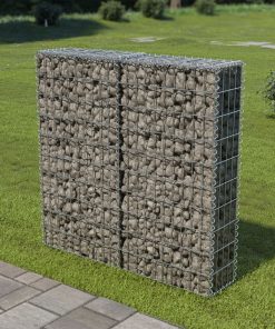 Gabionski zid s poklopcima od pocinčanog čelika 100 x 20 x 100 cm