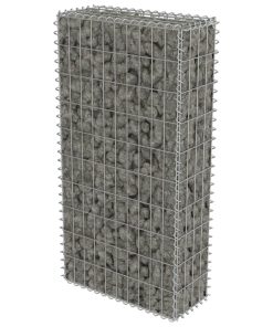 Gabionski zid s poklopcima od pocinčanog čelika 50 x 20 x 100 cm