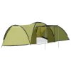 Iglu šator za kampiranje 650 x 240 x 190 cm za 8 osoba zeleni